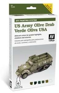 Vallejo 78402 Zestaw Model Air - US Olive Drab 6x8ml