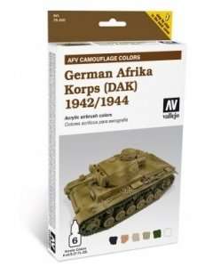 Vallejo 78410 Zestaw Model Air - German Afrika Korps (DAK) 1942/44 6x8ml