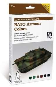 Vallejo 78413 Zestaw Model Air - NATO Armour Colors 6x8ml