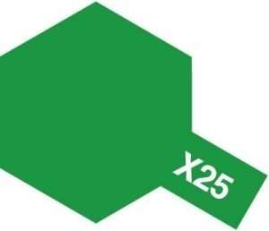 X-25 Clear Green emalia 10ml Tamiya 80025