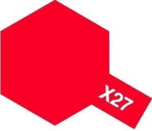 X-27 Clear Red emalia 10ml Tamiya 80027