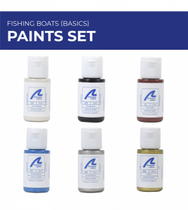 Zestaw 6 farb do modeli kutrów rybackich (podstawowe) Artesania 277PACK13 