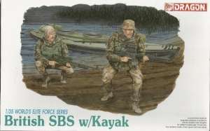 Zestaw figurek brytyjskich komandosow British SBS w/ Kayak Dragon 3023