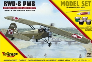 Zestaw modelarski polski samolot RWD-8 PWS Mirage Hobby 848092