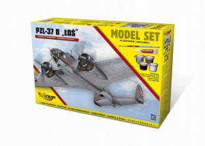 Zestaw modelarski polski bombowiec PZL-37 B Łoś Mirage Hobby 872092