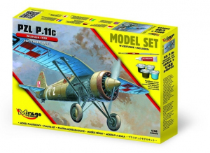 Zestaw modelarski polski myśliwiec PZL P.11c wrzesień 1939 Mirage Hobby 848095