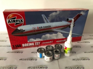 Zestaw modelarski samolot Boeing 727 Airfix 04177 z farbami