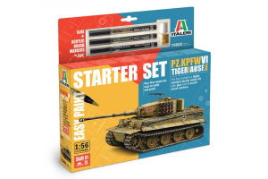 Zestaw modelarski Pz. Kpfw. VI Tiger I Ausf.E 1/56 - Italeri 75002