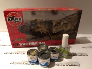 Zestaw modelarski czołg Female Airfix A02337 z farbami