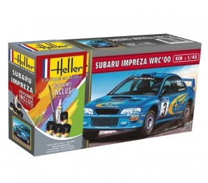 Zestaw modelarski z farbami Subaru Impreza Heller 56194