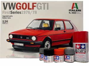 Zestaw z farbami Volkswagen Golf GTI 1976/78 Italeri 3622 1/24