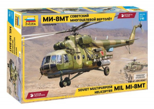 Zvezda 4828 Soviet multipurpose helicopter Mil Mi-8MT Hip-H 1/48