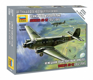 Zvezda 6139 German Transport Plane Junkers Ju 52 1932-1945 1/200