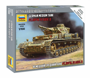 Zvezda 6151 German tank Pz-IV Ausf.D