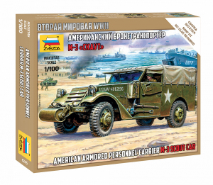 Zvezda 6245 US M3 Scout Car 1/100