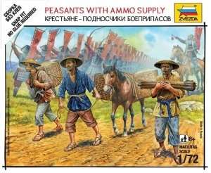 Zvezda 6415 Peasants with Ammo Supply
