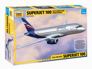 Zvezda 7009 Sukhoi Superjet 100 samolot pasażerski 1/144
