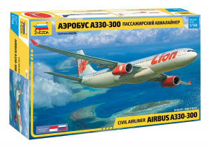 Zvezda 7044 Samolot pasażerski Airbus A330-300 1/144