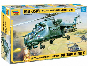 Zvezda 7276 Mil Mi-35M Hind E Soviet Atack Helicopter 1/72