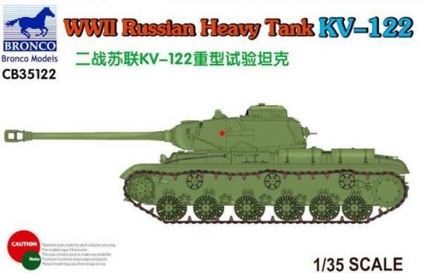 Radziecki ciężki czołg KW-122, plastikowy model do sklejania Bronco CB35122 w skali 1:35-image_Bronco Models_CB35122_1