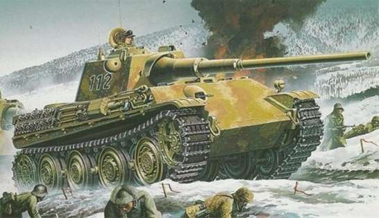 Niemiecki czołg Panzerkampfwagen V Panther II, plastikowy model do sklejania Dragon 6027 w skali 1:35.-image_Dragon_6027_1