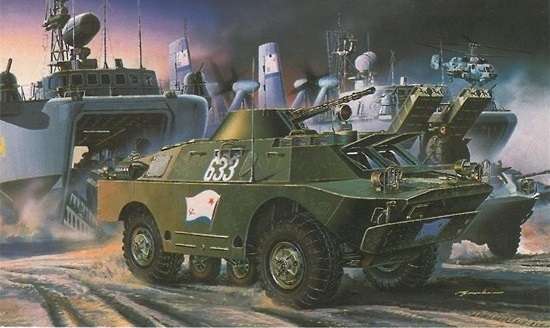 Radziecki opancerzony pojazd rozpoznawczy BRDM-2, plastikowy model do sklejania Dragon 3513 w skali 1:35.-image_Dragon_3513_1