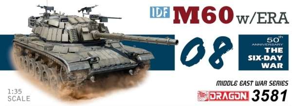 Czołg M60 w służbie IDF, plastikowy model do sklejania Dragon 3581 w skali 1:35-image_Dragon_3581_1