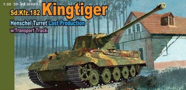 Niemiecki czołg ciężki King Tiger z okresu IIWŚ, plastikowy model do sklejania Dragon 6209 w skali 1:35-image_Dragon_6209_1