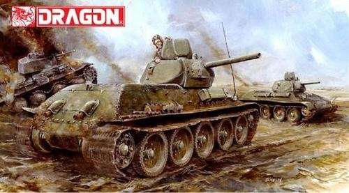 Radziecki czołg średni T-34/76 Mod. 1941 Cast Turret, plastikowy model do sklejania Dragon 6418 w skali 1:35.-image_Dragon_6418_1