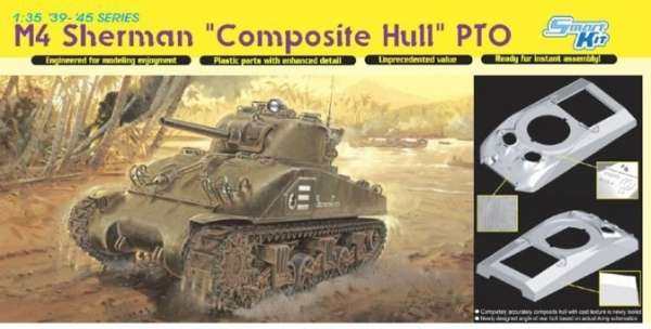 US Tank M4 Sherman Composite Hull PTO model do sklejania Dragon 6441 model_dra6441_image_1-image_Dragon_6441_1