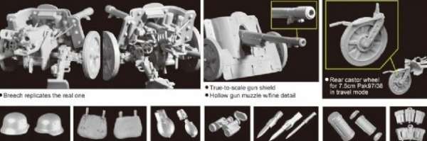 Dragon Modellbausatz 1:35 - 5 Cm Pak 38 Panzerabwehrkanone Mit Crew