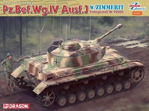 Niemiecki czołg Pz.Bef.Wg.IV w wersji J z zimmeritem, plastikowy model do sklejania Dragon 6823 w skali 1:35.-image_Dragon_6823_1
