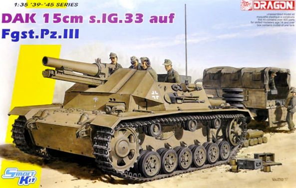 DAK 15cm s.IG.33 auf Fgst.Pz.III - Dragon 6904