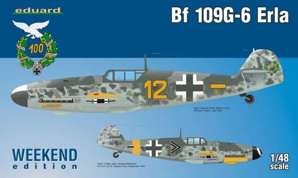 Niemiecki myśliwiec Messerschmitt Bf 109G-6 Erla z okresu II wojny światowej, plastikowy model do sklejania Eduard 84142 w skali 1:48-image_Eduard_84142_1
