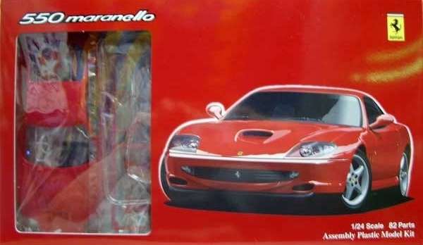 Samochód Ferrari 550 Maranello , plastikowy model do sklejania Fujimi RS-6 (12237) w skali 1:24 - image a_1-image_Fujimi_RS-6_1