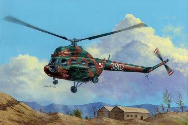 Plastikowy model helikoptera Mi-2T Hoplite z polskimi oznaczeniami - sklep modeledo - image_1-image_Hobby Boss_87241_1