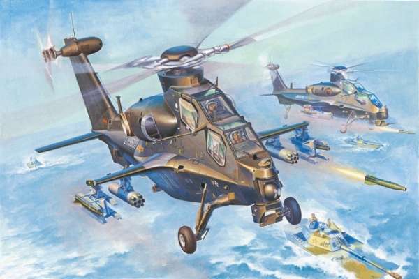 Plastikowy model helikoptera WZ-10 Thunderbolt do sklejania Trumpeter 87260 - sklep modeledo - image_1-image_Hobby Boss_87260_1