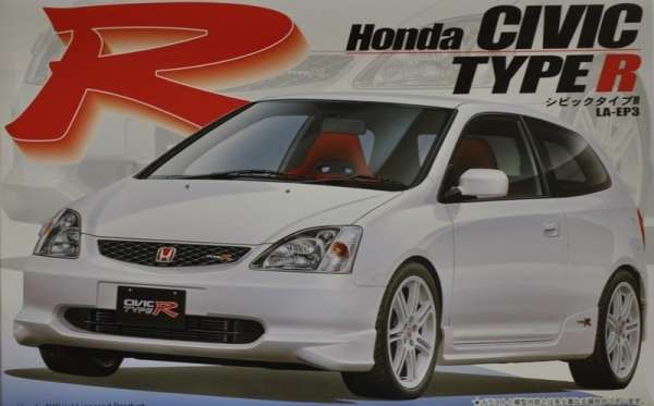 Japoński samochód Honda Civic Type R, plastikowy model do sklejania Fujimi 03539 w skali 1:24-image_Fujimi_03539_1