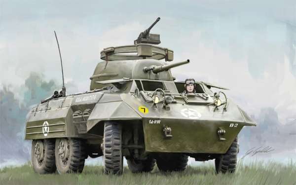 Amerykański pojazd pancerny M8 / M20, plastikowy model do sklejania Italeri 15759 w skali 1:56-image_Italeri_15759_1