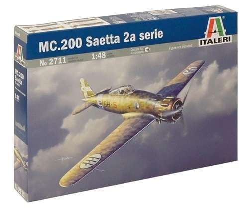 Włoski myśliwiec Macchi MC.200 Saetta 2a serie, plastikowy model do sklejania Italeri 2711 w skali 1:48-image_Italeri_2711_1