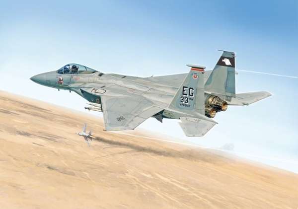 Amerykański ciężki myśliwiec przewagi powietrznej F-15C Eagle, plastikowy model do sklejania Italeri 2763 w skali 1:48-image_Italeri_2763_1