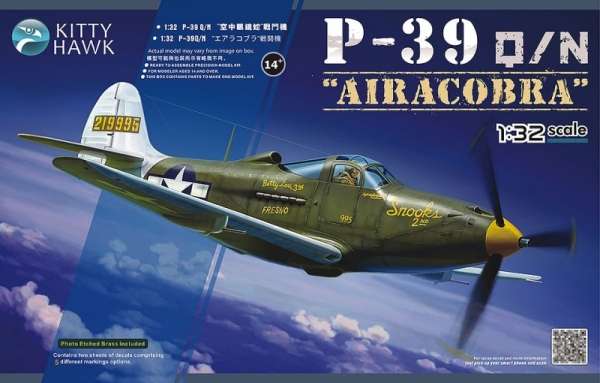Amerykański samolot myśliwskie P-39Q/N Airacobra, plastikowy model do sklejania Kitty Hawk KH32013 w skali 1:32 - image a_1-image_Kitty Hawk_KH32013_1