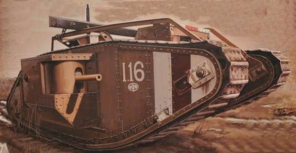Plastikowy model do sklejania Meng TS-020 British Heavy Tank Mk.V Male WWI Meng_ts020_image_1-image_Meng_TS-020_1