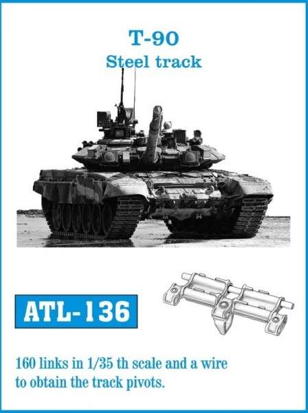 Metalowe gąsienice do modelu T-90 w skali 1:35, Friulmodel ATL-136-image_Friulmodel_Friulmodel ATL-136_1