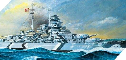 Model do sklejania najsłynniejszego niemieckiego pancernika Bismarck w skali 1/350. Model Academy 14109.-image_Academy_14109_1