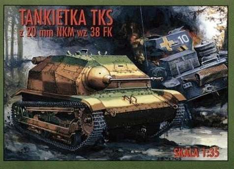 Polski lekki czołg rozpoznawczy (tankietka) TKS z 20mm NKM wz 38 FK, plastikowy model do sklejania RPM 35011 w skali 1:35-image_RPM_35011_1