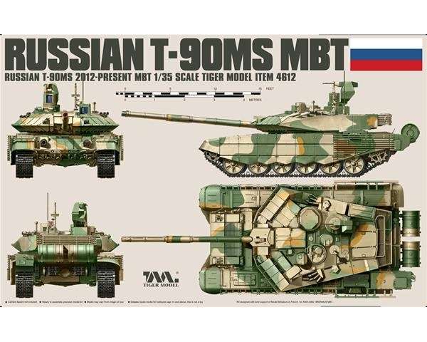 Plastikowy model czołgu T-90MS w skali 1:35 do sklejania.-image_Tiger Model_4612_1