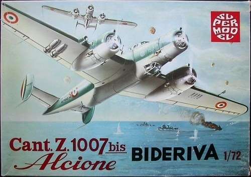Włoski samolot bombowy z okresu II wojny światowej Cant. Z 1007bis Alcione, plastikowy model do sklejania Supermodel 10-006 w skali 1:72-image_Supermodel_10-006_1