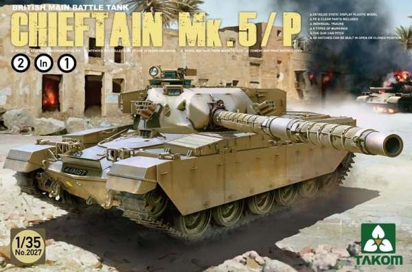 Brytyjski czołg Chieftain Mk.5/P, plastikowy model do sklejania Takom 2027 w skali 1:35-image_Takom_2027_1