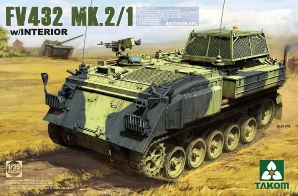 Brytyjski transporter opancerzony FV432 Mk.2/1 z wnętrzem, plastikowy model do sklejania Takom 2066 w skali 1:35-image_Takom_2066_1